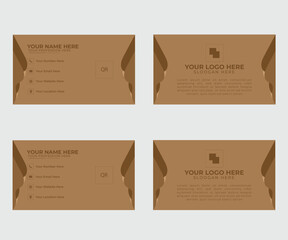 Simple Minimalistic Creative Business Card Template Design
