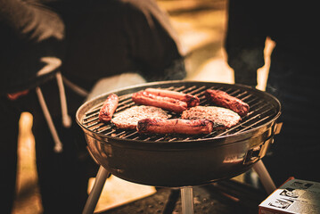 meat on the grill