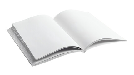 Blank half-folded booklet, postcard, flyer or brochure mockup, isolated on white background