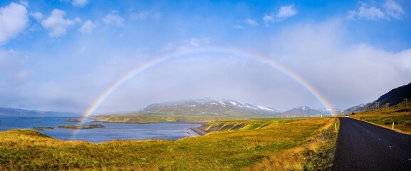 Landscape near Kroksfjordur. The Westfjords (Vestfirdir) in Iceland during late fall.