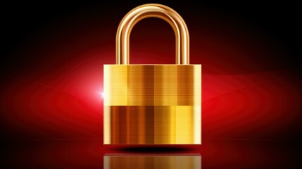 Fototapeta premium A sturdy padlock is essential for securing your belongings, providing peace of mind in any situation.