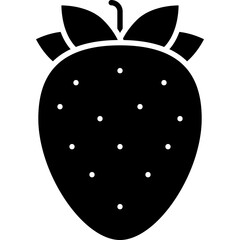 Strawberry icon single vector illustration