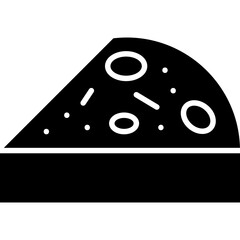 Slice of Pie icon single vector illustration