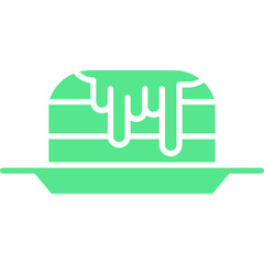 Pancakes icon single vector illustration