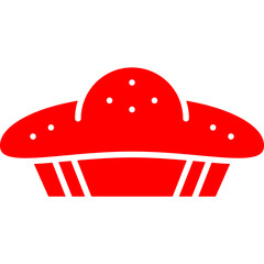 Pie icon single vector illustration