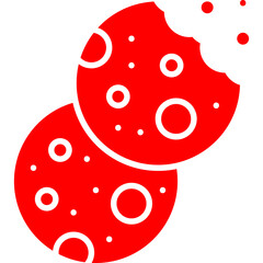 Biscuit II icon single vector illustration