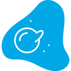 Fried Egg icon single vector illustration