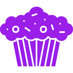 Muffin icon single vector illustration