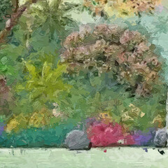 Various oil paintings, flowers, marine creatures, tigers, parrots, landscapes, cats, dogs, leaves, beautiful scenery