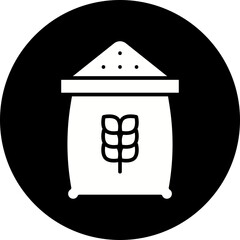 Flour Bag icon single vector illustration