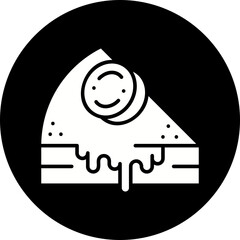 Slice of Cake I icon single vector illustration
