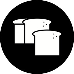 Sliced Bread icon single vector illustration