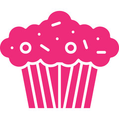 Muffin icon single vector illustration