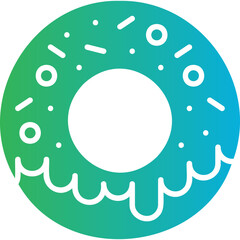 Doughnut icon single vector illustration