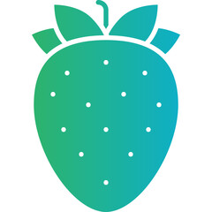 Strawberry icon single vector illustration