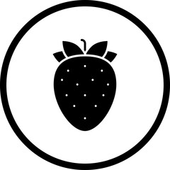 Strawberry icon single vector illustration