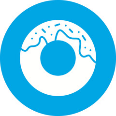 Doughnuts icon single vector illustration