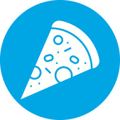 Slice of Pizza icon single vector illustration
