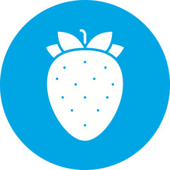 Strawberry icon single vector illustration