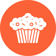 Muffin icon single vector illustration