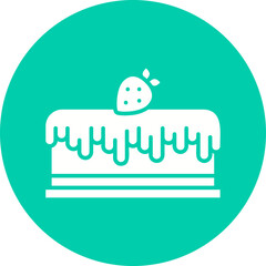 Cake II icon single vector illustration