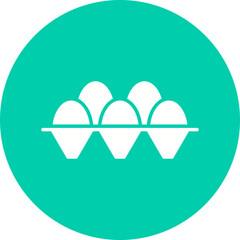 Eggs icon single vector illustration