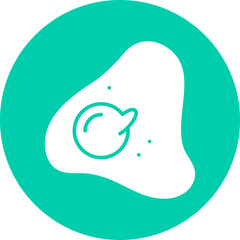 Fried Egg icon single vector illustration