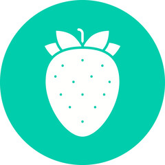 Strawberry icon single vector illustration