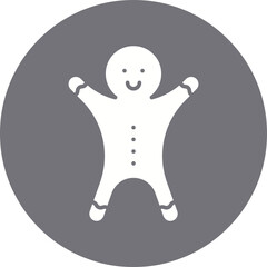 Gingerbread icon single vector illustration