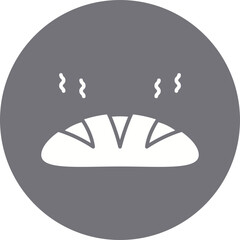 Hot Bread icon single vector illustration