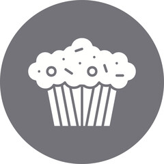 Muffin icon single vector illustration