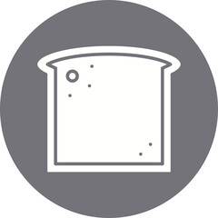 Sliced loaf of Bread icon single vector illustration
