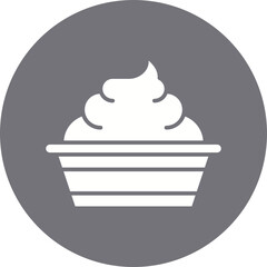 Whip Cream icon single vector illustration