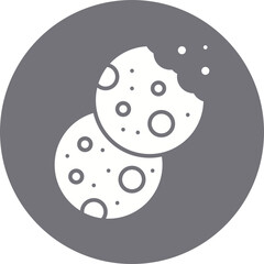 Biscuit II icon single vector illustration