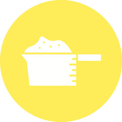 Measure Flour icon single vector illustration