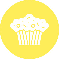 Muffin icon single vector illustration