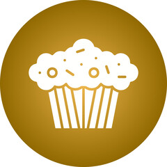 Muffin icon single vector illustration