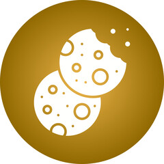 Fototapeta premium Biscuit II icon single vector illustration