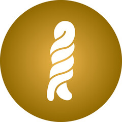 Braided Bread icon single vector illustration