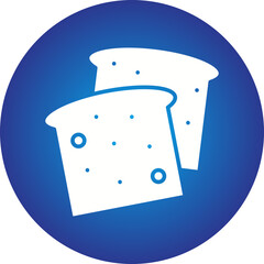 Bread icon single vector illustration