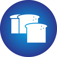 Sliced Bread icon single vector illustration