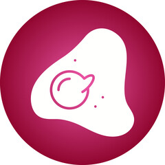 Fried Egg icon single vector illustration