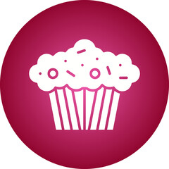 Muffin icon single vector illustration