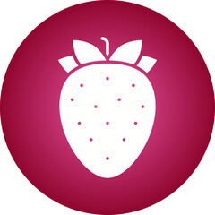 Strawberry icon single vector illustration