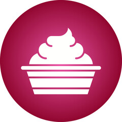 Whip Cream icon single vector illustration