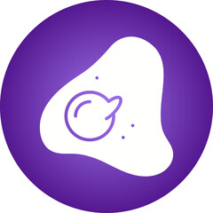 Fried Egg icon single vector illustration