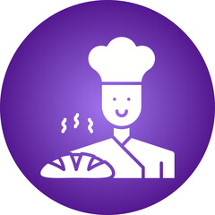 Baker icon single vector illustration
