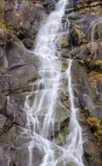 Nardis waterfall (Cascate nardis). Valley Val di Genova in the Parco Naturale Adamello Brenta in the province of Trentino in Italy.