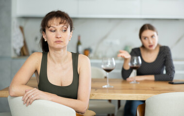 During communication, girls quarreled, say unpleasant things to each other, swear, and conflict.