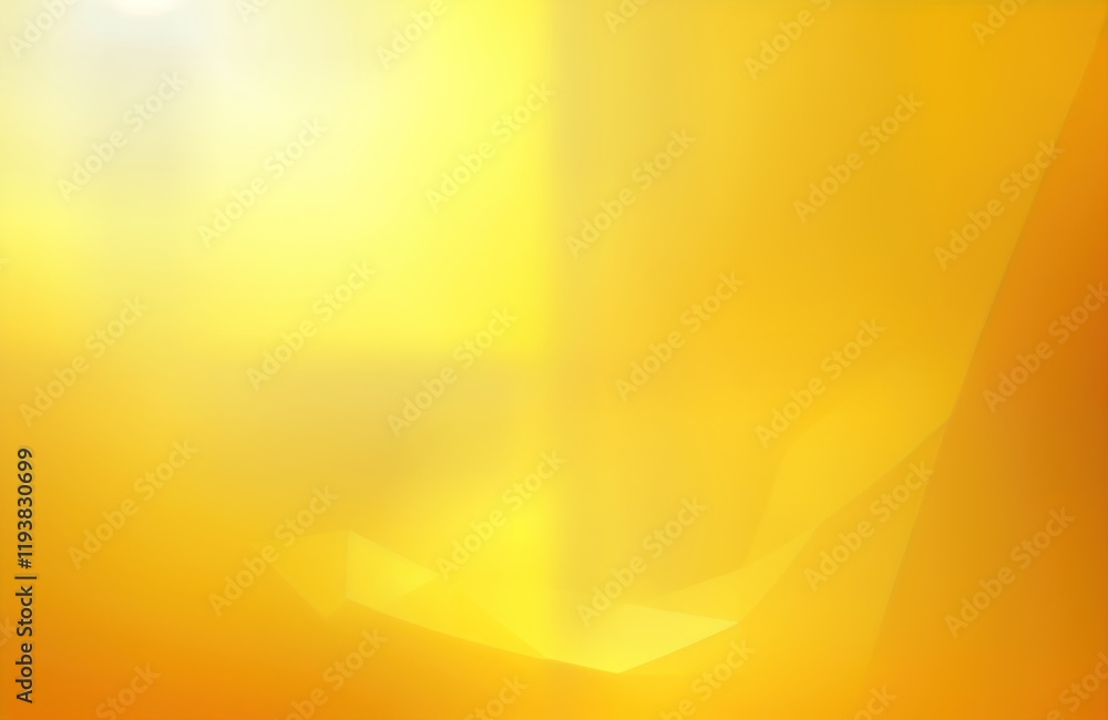 Poster abstract illustration featuring bright yellow gradient background. blurry effect creates soft transi